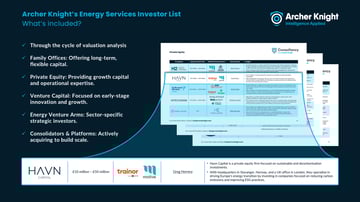Energy Service Companies List - Flyer